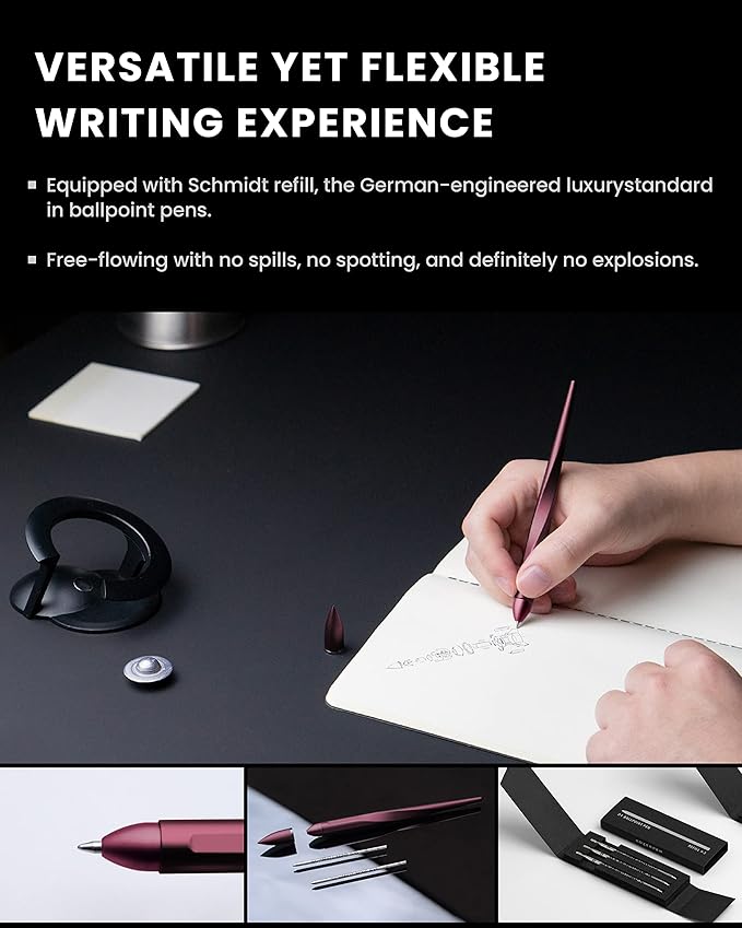 novium Hoverpen Interstellar - Unisex Ballpoint Pen, Mars Magma, 23.5 Degree Angle, Premium Design, Smooth Writing, No Spills-DeskLoop Office