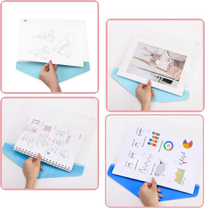 Mr. Pen- Clear Plastic Envelopes File Folders, 10 Pack, Letter Size | Colorful - Image 7