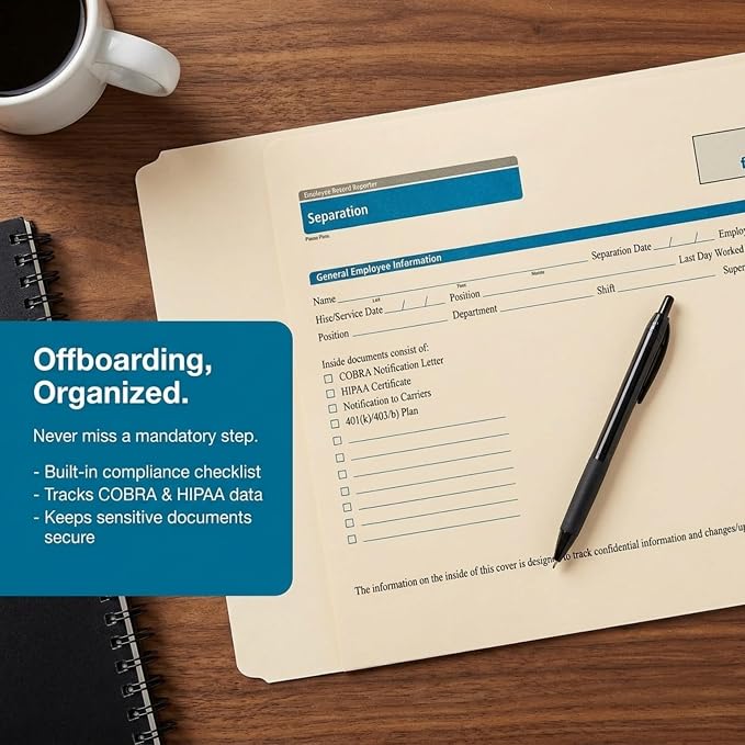 ComplyRight Separation Folder, Document Filing Folder - Image 5