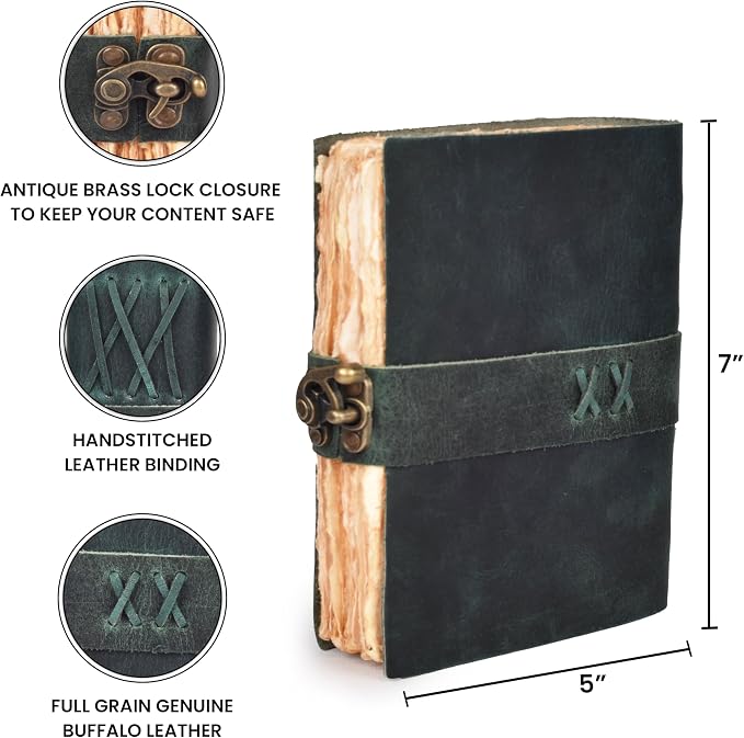 LEATHER VILLAGE Leather Bound Vintage Journal - Image 4