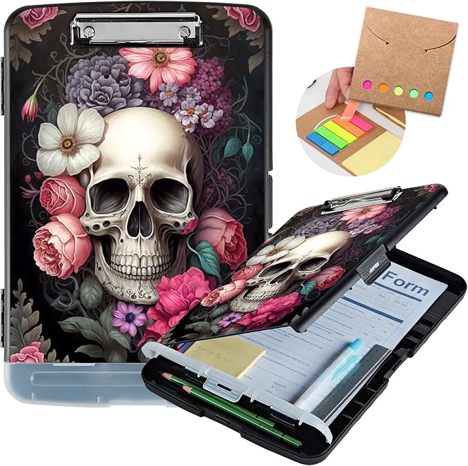 Clipboard with Storage, Heavy Duty Plastic Storage Clipboard with Low Profile - Image 2