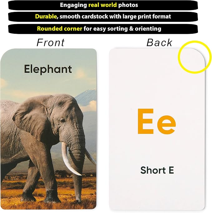 Award-Winning Flash Cards for Preschool & Kindergarten – 5-Deck Set, 180 Jumbo - Image 5