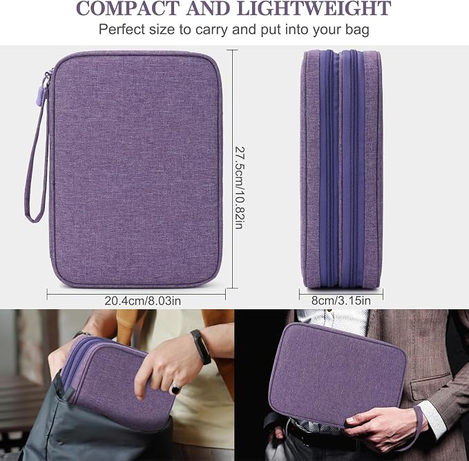 FYY Electronic Organizer, Extra Large Travel Cable Organizer Bag Pouch Portable - Image 2