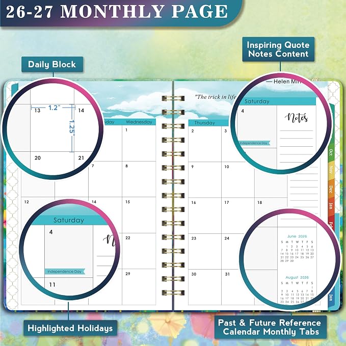 Lemome Planner 2026-2027 Office & Home, Thick Paper, July 2026-June 2027 - Image 4