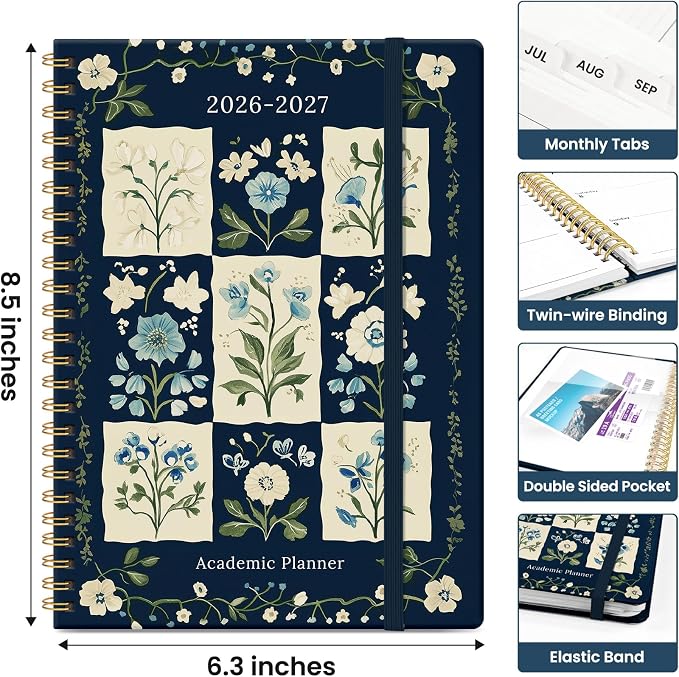 Planner 2026-2027, Academic Monthly and Weekly Calendar Planner - Image 4