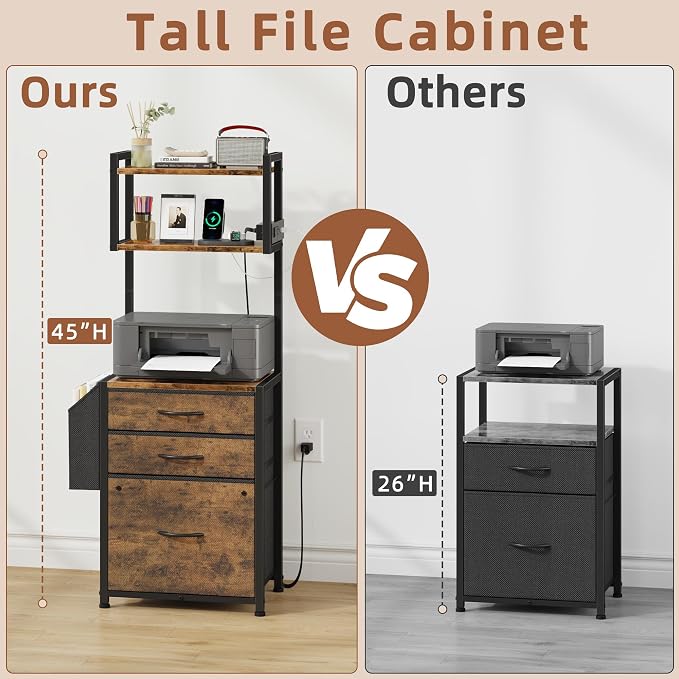 HIGDBFE 3 Drawer File Cabinet - Image 4