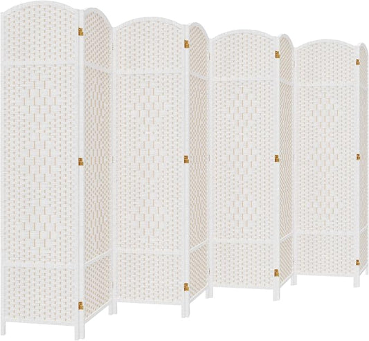 DURASPACE 8 Panel Room Divider, 6ft Tall Folding Privacy Screen, 19.5" Wide by DURASPACE