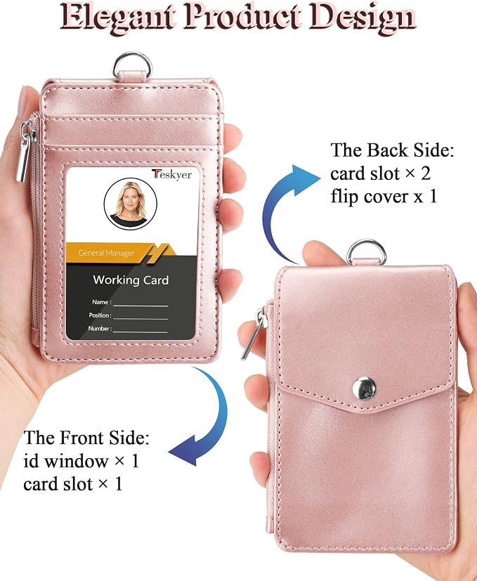 Teskyer Leather ID Badge Holder - Image 4