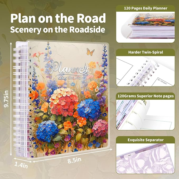 Planner 2026-2027, 18 Months Large Academic Daily Weekly Monthly Planner - Image 3