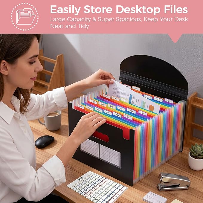 SKYDUE Accordion File Organizer - Image 3