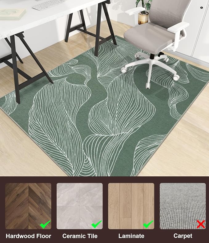 chakme Office Chair Mat for Hardwood Floor, Machine Wash - Image 3