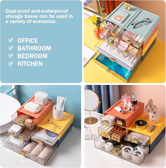 2PACK Stackable Storage Drawers - Image 4