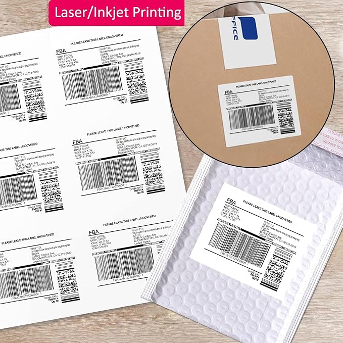 MPRT 3000 Sheets 3-1/3" x 4" Shipping Address Labels Printable Label Stickers - Image 4