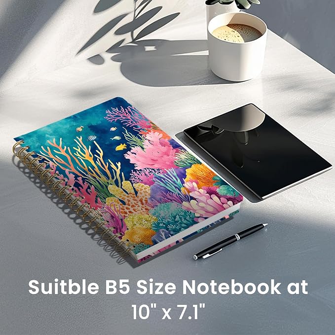 Lined Spiral Notebook Journal for Work, 300 Pages Thick B5 College Ruled - Image 6