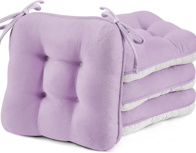 BETU Chair Cushions for Dining Chairs Set of 4, 3.5" Thick Kitchen Table Chair by BETU