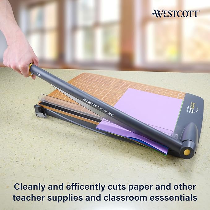 Westcott TrimAir Guillotine Paper Cutter, Paper Trimmer - Image 4