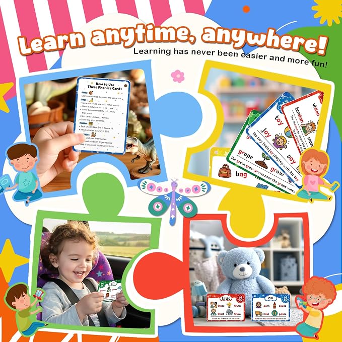 Phonics Flash Cards, Sight Words Flash Cards - Image 6
