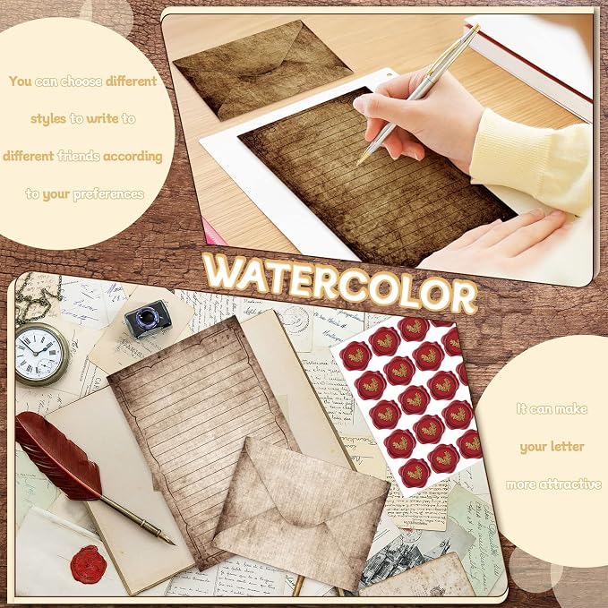 TaoBary 160 Pcs Stationery Paper Set 50 Double Sided Stationery Papers - Image 6