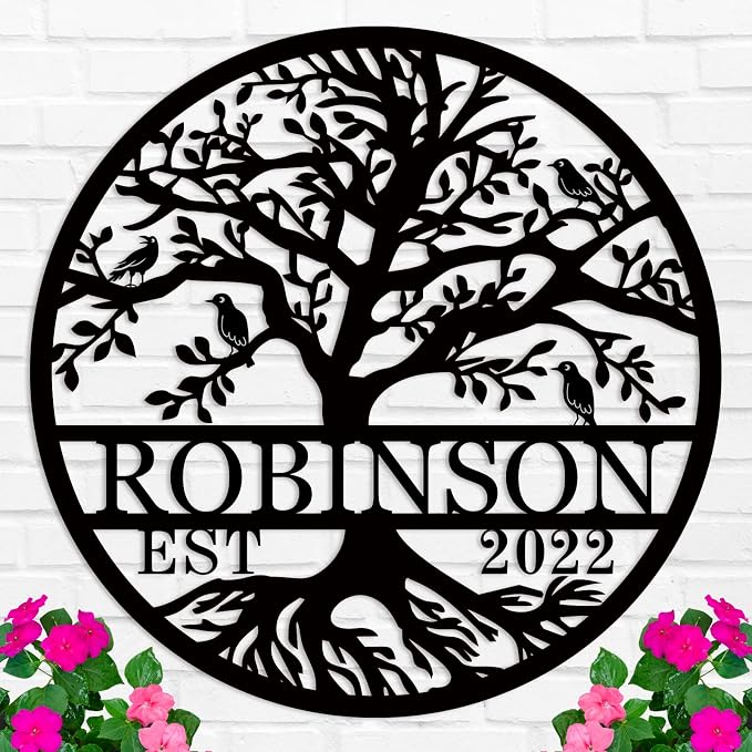 Wedding Gifts for Couples 2025 Last Name Signs for Home Personalized by HRZSIGNFC