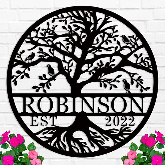 Wedding Gifts for Couples 2025 Last Name Signs for Home Personalized by HRZSIGNFC