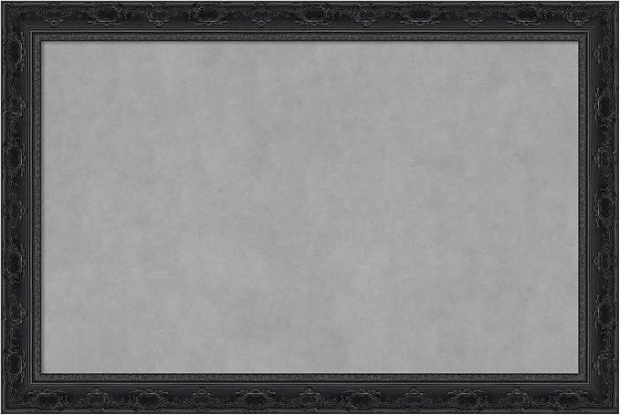 Amanti Art Black Framed Magnetic Board 24x36 Large Vision Board by AmantiArt
