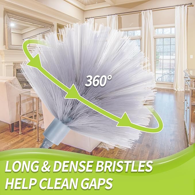 IVYROLL Cobweb Duster with Extension Pole, Reusable Feather Duster - Image 3
