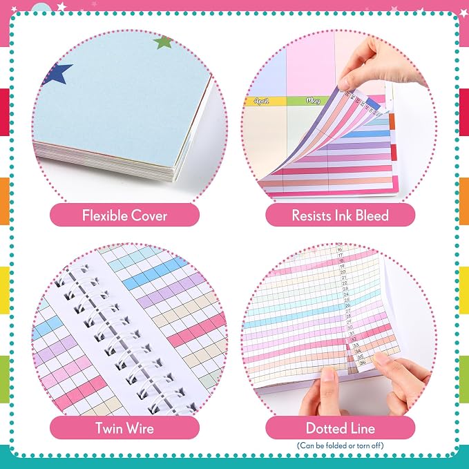 Fuyoooo Teacher Record Book Teacher Grade Books 2026-2027 Spiral Bound Record - Image 4