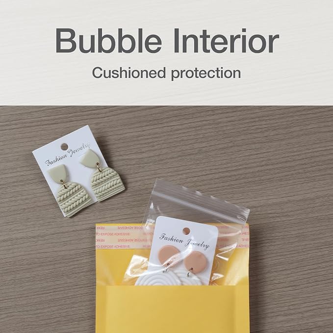 Quality Park Bubble Mailers, 4 x 8 Shipping Envelopes, Small Kraft Padded - Image 2