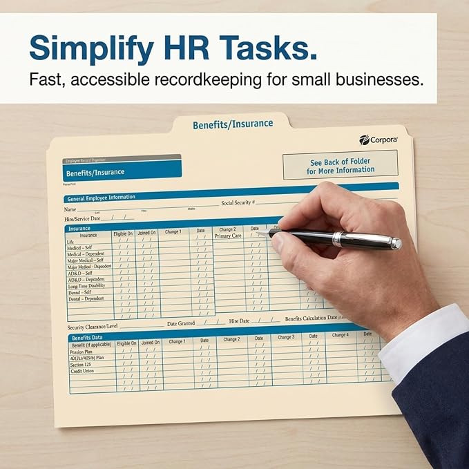ComplyRight Benefits/Insurance Folder, Document Filing Folder - Image 4
