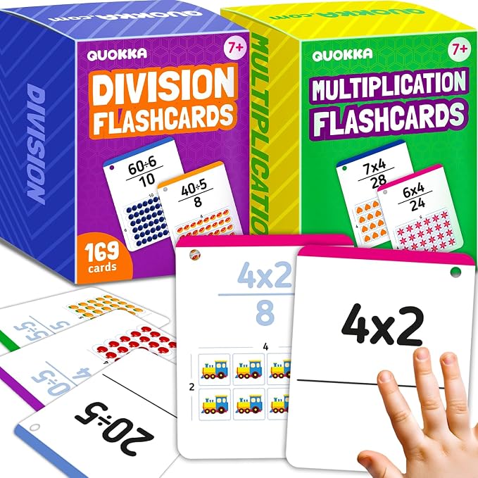 QUOKKA Multiplication and Division Flash Cards by QUOKKA