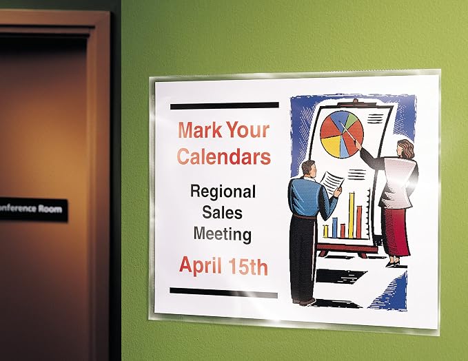 Avery Self-Adhesive Wall and Door Communication Display Protectors, 10 Clear - Image 2