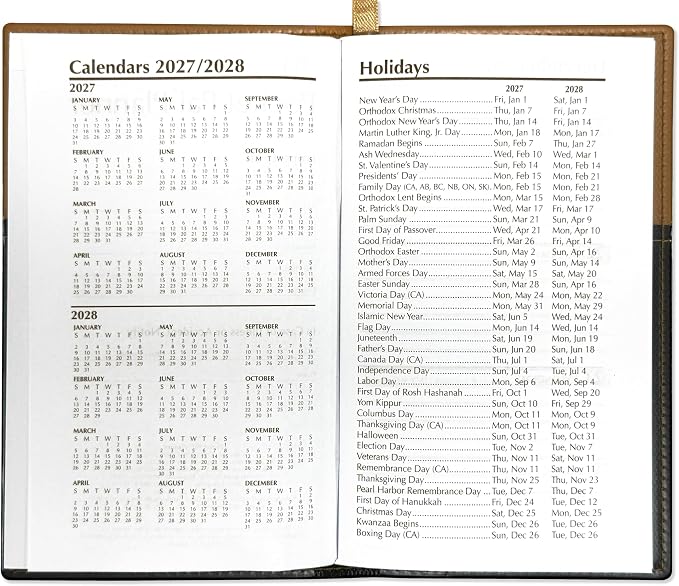 BookFactory 2027 Weekly Pocket Calendar 2027 Planner Agenda Organizer | Planner - Image 4