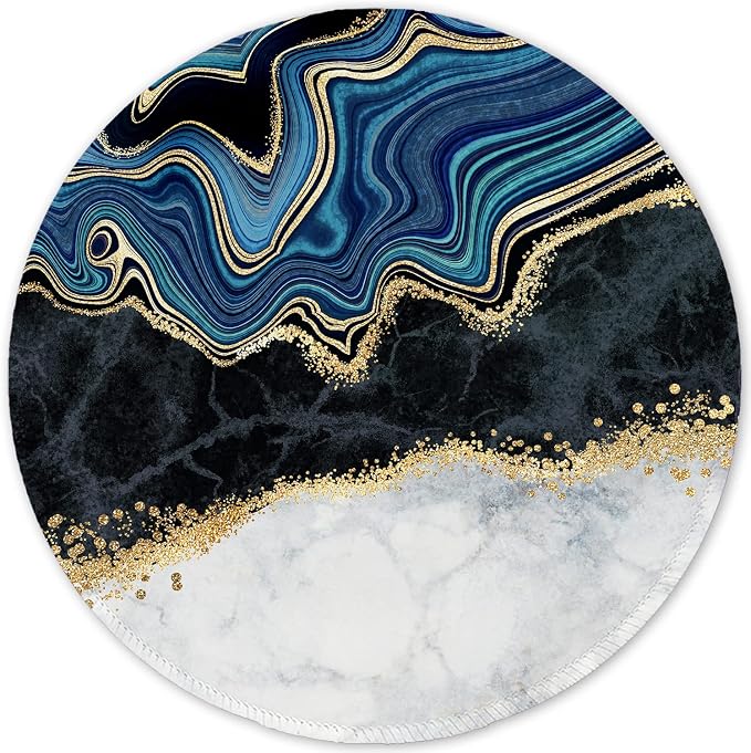 ITNRSIIET Round Mouse Pad with Stitched Edge Premium-Textured Waterproof by +ITNRSIIET