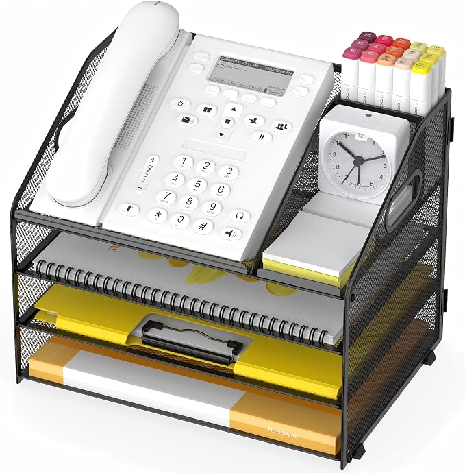 Letter Tray Paper, 4 Tier Desk Organizer by OrgMate