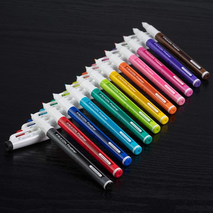 Pilot FriXion Fineliner Erasable Marker Pens, Fine Point 0.7 mm, Erasable Pens - Image 3