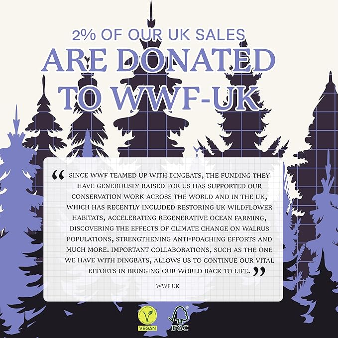 Dingbats* Wildlife Grid Journal Notebook A5 - Vegan Leather Hard Cover, Ideal for Work, Travel - Pocket, Elastic Closure, Bookmark-DeskLoop Office