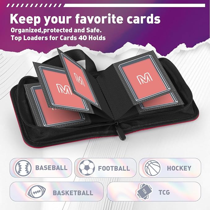 1 Pocket Toploader Binder Holds 40 Cards - Image 2