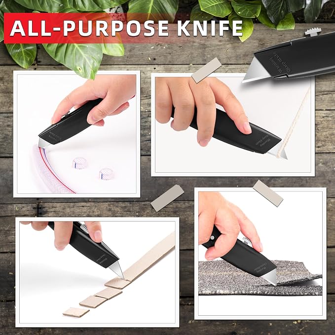 DIYSELF Utility Knife, 20 Pack Heavy Duty Box Cutter Retractable, Box Cutter - Image 5
