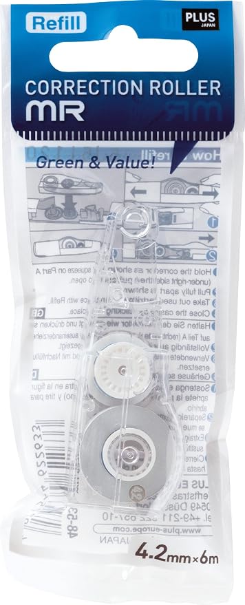 PLUS Japan, Correction Roller MR Refill Tape, 1 Piece Pack - Image 2