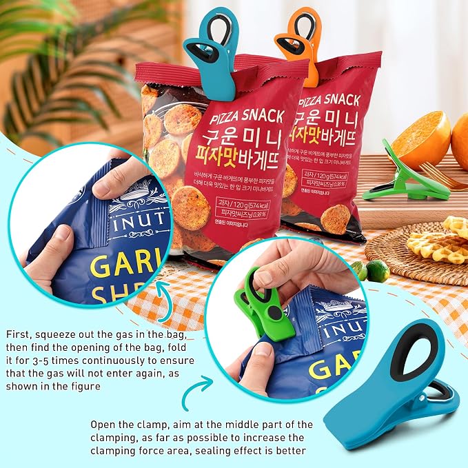 FINDMAG Chip Clips Bag Clips, 12 Pack Bag Clip - Image 4