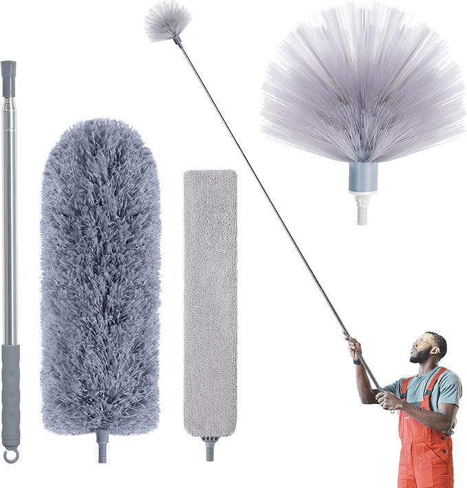 IVYROLL Duster with Extension Pole, Skinny Duster/Under Appliance Cleaning Tool by IVYROLL