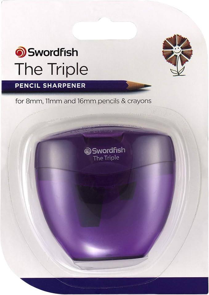 Swordfish ‘The Triple’ Three Hole Pencil Sharpener - Image 7