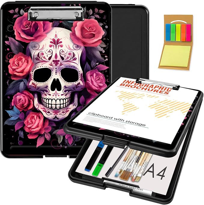 Clipboard with Storage, Office Supplies Nursing Clipboards Folder with Pen by CAPAUNVDA
