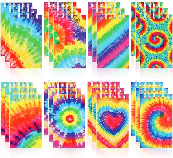 Hooqict 24 Pack Small Spiral Notebook Pocket Notepad Mini Journal Pocket by Hooqict