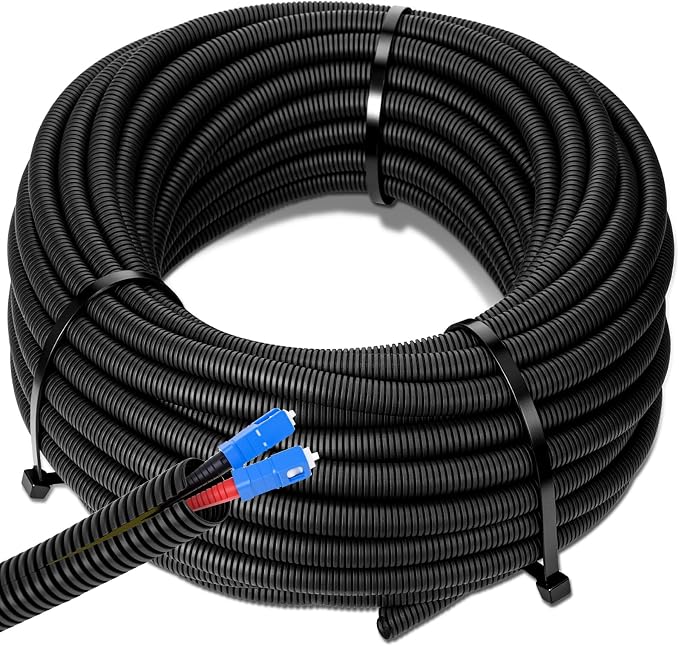 Sasylvia 3/4" x 100 ft Split Wire Loom Tubing Automotive Wire Loom Assortment by Sasylvia