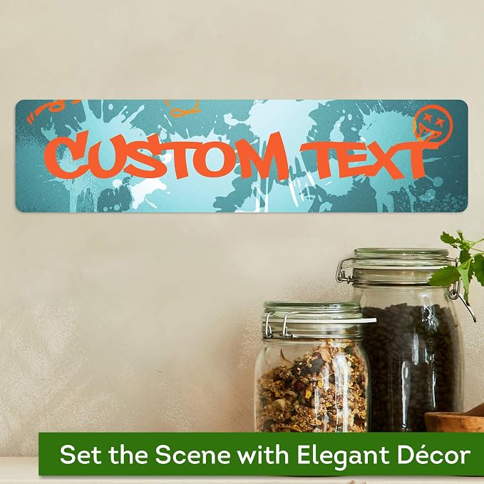 Custom Sign, Custom Street Sign, 11 Font Colors, 13 Font Styles, 4 Hole Options - Image 4