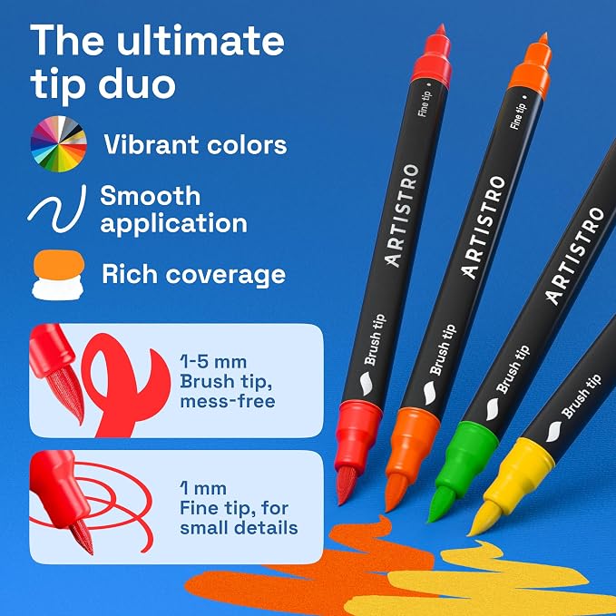 ARTISTRO 5 Acrylic Paint Markers - Image 3