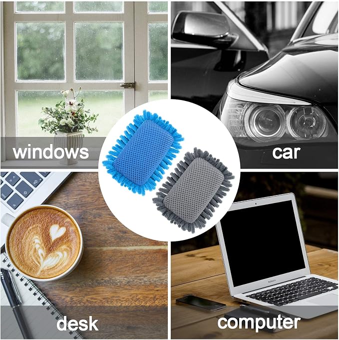 Outus 2 Pieces Microfiber Shag Whiteboard Eraser Dry Erase Eraser Washable - Image 5