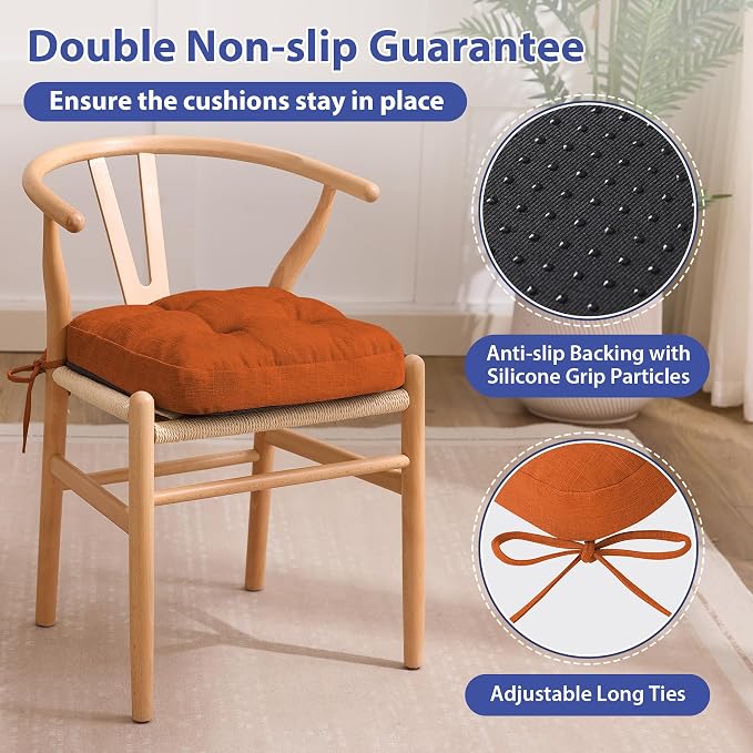 IASEAHK Chair Cushions for Dining Chairs, Dining Chair Cushions, Tufted Indoor - Image 4