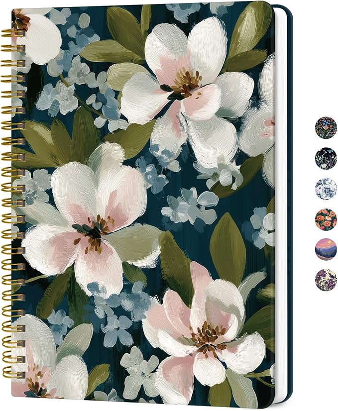 ZOTIA Lined Spiral Journal for Women, A5 Hardcover Cute Notebook for Work & by Zotia